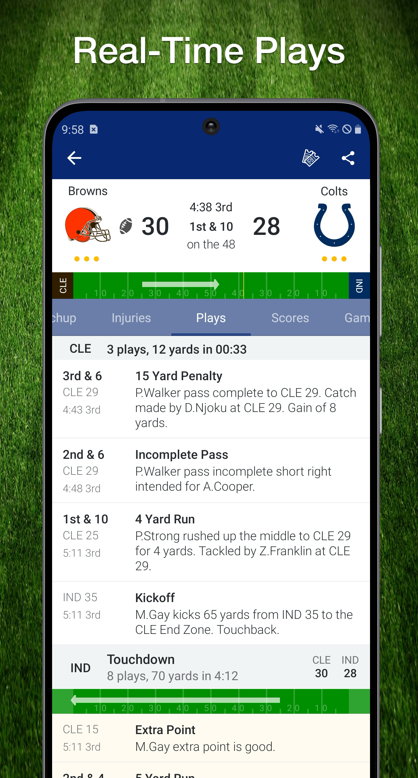 Live NFL play by play
